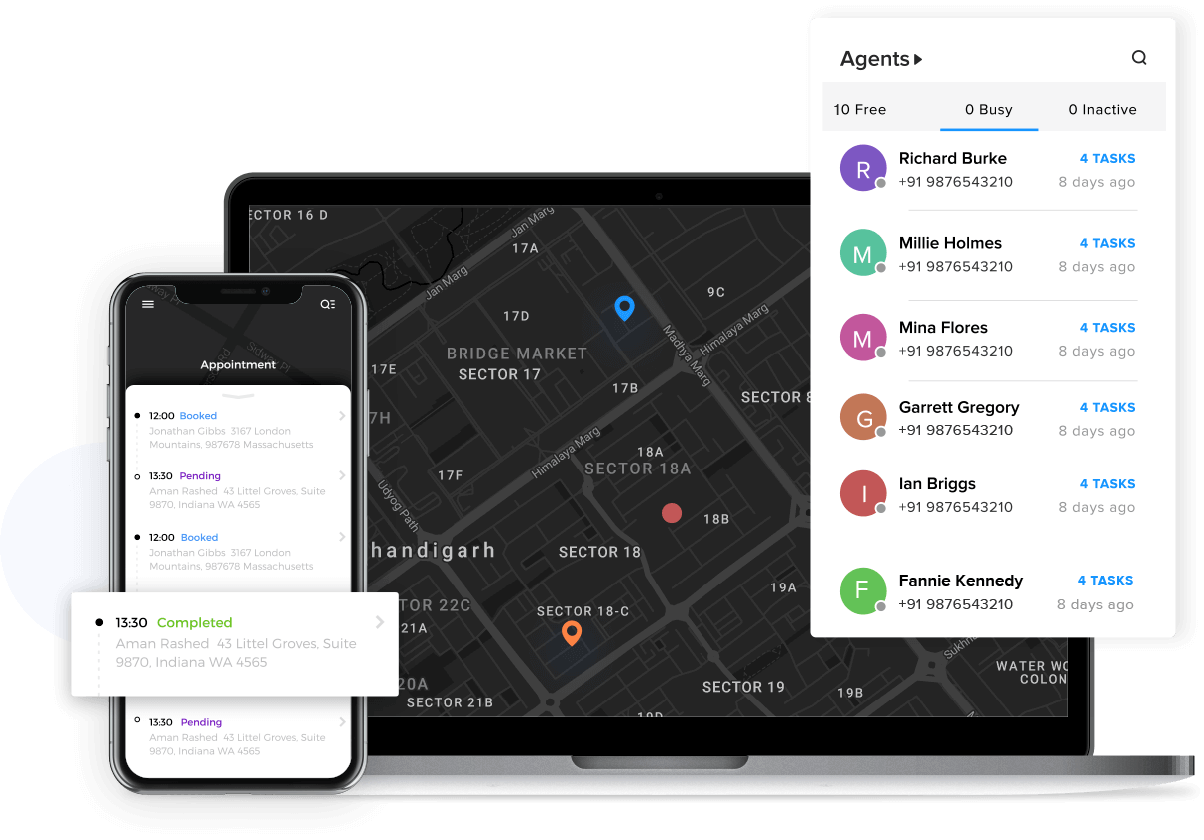 Laptop, Tablet & Phone Dashboard Mockup