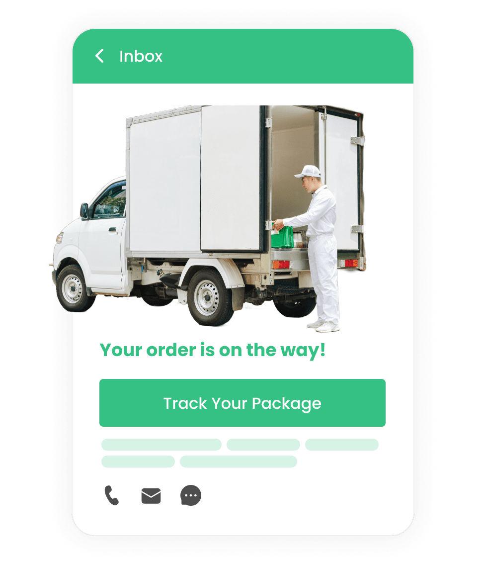 Delivery agent loading van with packages