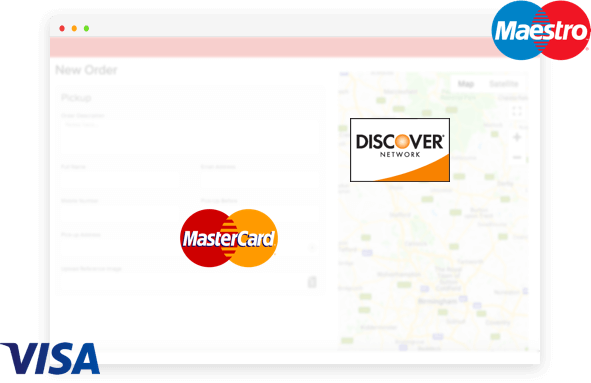 Secure payment form screenshot
